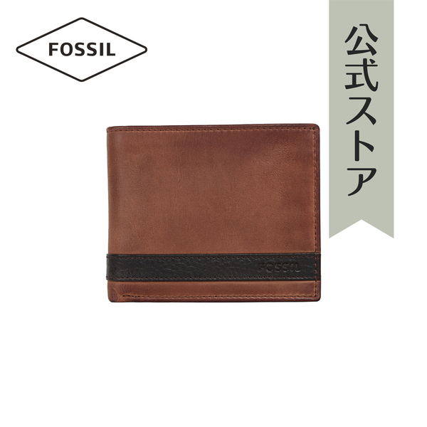 【楽天市場】【30% OFF】フォッシル 財布 二つ折り メンズ