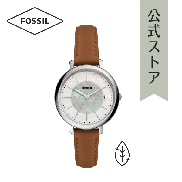 驚きの価格が実現！】 Fossil Jacqueline ソーラー グレー エコレザー