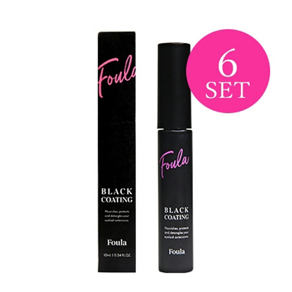 [Foula] Black Coating Mascara Serum 10ml Set of 6