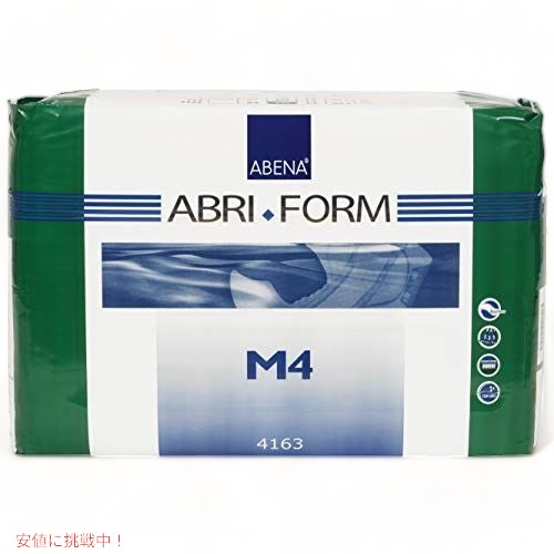 Abena Abri-Form Comfort Adult Plastic Backed Brief, Medium, M4  アベナ アブリ-フォーム コンフォート 成人用プラスチックバックブリーフ 中サイズ