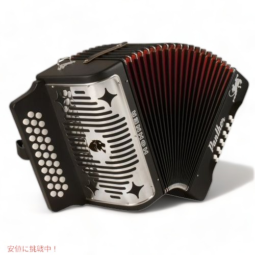 3100GB パンサーG/C/F 3列 ダイアトニック アコーディオン HOHNER社 Black
