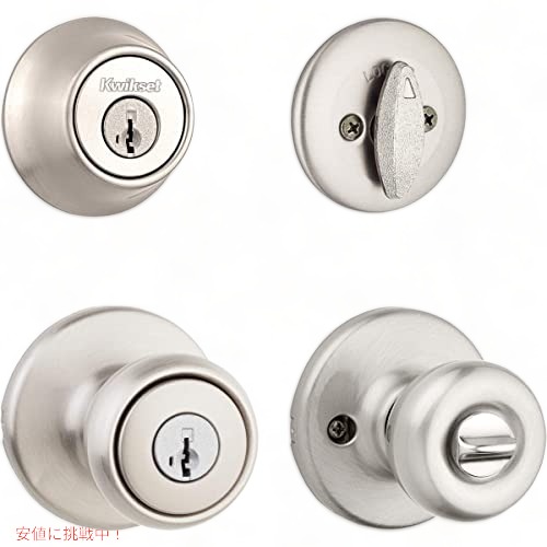 Kwikset 99910-034 ドアノブ、ロック