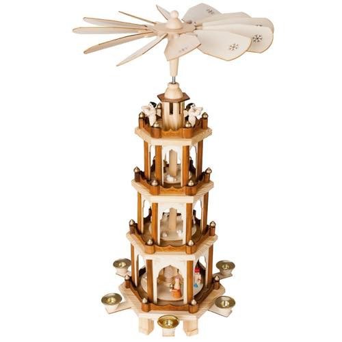 木製クリスマスピラミッド フィギュア付き クリスマス・ピラミッド Deer | 木のおもちゃ Bloom