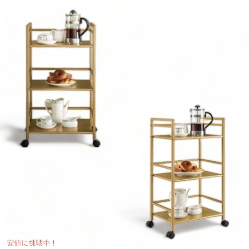 楽天市場】バーカート サービングカート 2段 空間に映えるアンティーク