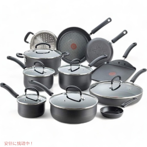 ティファール 膳立て手道具書き割り T-FAL E765SH テフロン産業 17個 フライパン 黒いこと Founderがお届け!