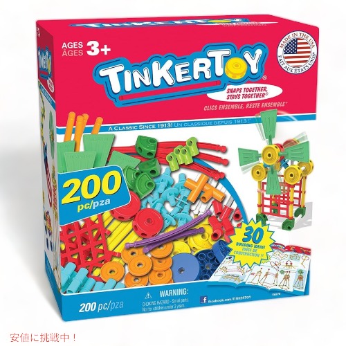 楽天市場】ケネックス ティンカートイ K'NEX Tinkertoy レトロ缶 56452