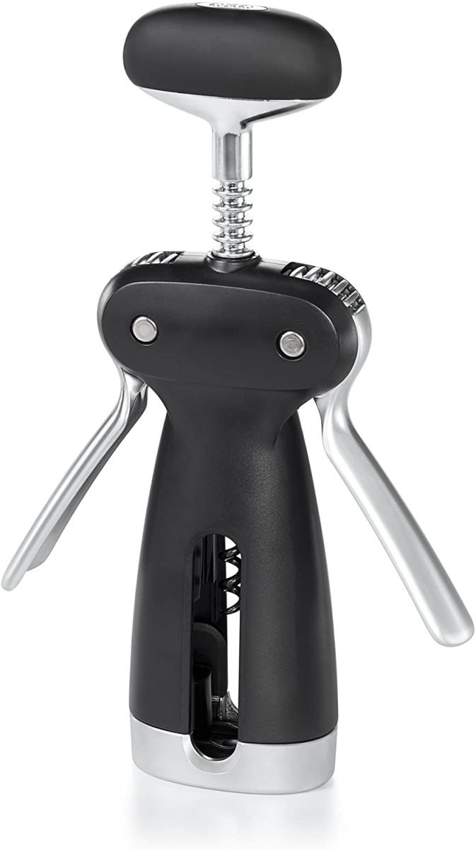 オクソー ウィング式 コルクスクリュー ホイルカッター付き OXO ブラック ワインオープナー Founderがお届け!