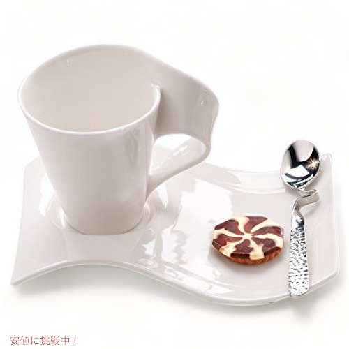Villeroy \u0026 Boch 御洒落なコーヒーマグ コーヒーマグセット 刀圭付き添い人 New Wave Caffe Mugs