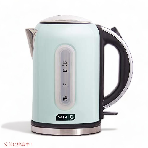 ダッシュ 電気ケトル アクア 1.7リットル DASH DEK001AQ 電気ヤカン Founderがお届け! 8,672円