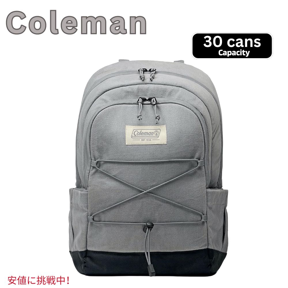 Coleman 電話を掛けるマン Backroads Series Soft Coolers 30 can うしろ側読み込む続きもの ホンブルグ帽空調設備 30缶 うしろ側容器に並べる 帆布地 Gray