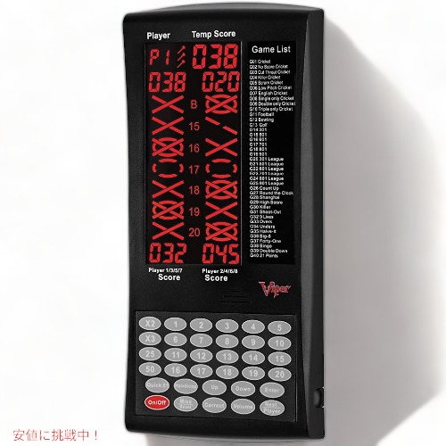Viper プロスコア デジタル ダーツ スコアラー 黒Founderがお届け