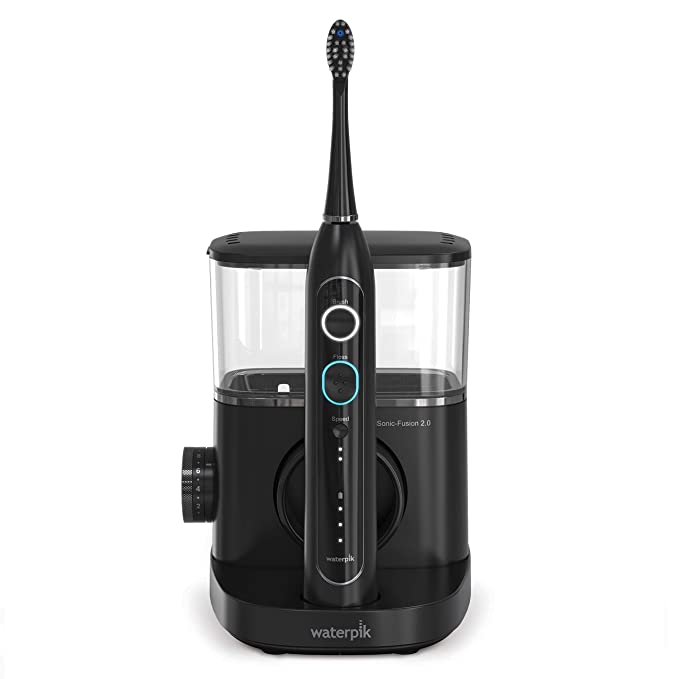お水爪 Waterpik Sonic-Fusion 2.0 電動歯刷子＆ウォーターフロス 黒いこと