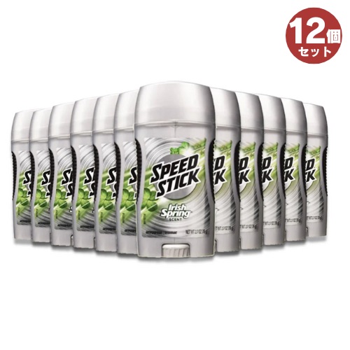 【12個セット】Speed Stick Irish Spring Antiperspirant Deodorant 2.7oz / スピードスティック デオドラント [アイリッシュスプリング] 76g スティックタイプ