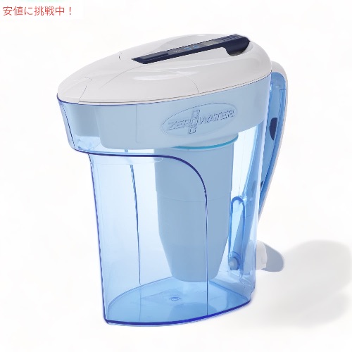 ZeroWater 12 Cup Pitcher with Free Water Quality Meter 141 水ろ波器水さし 12優勝杯 MAIN-50479