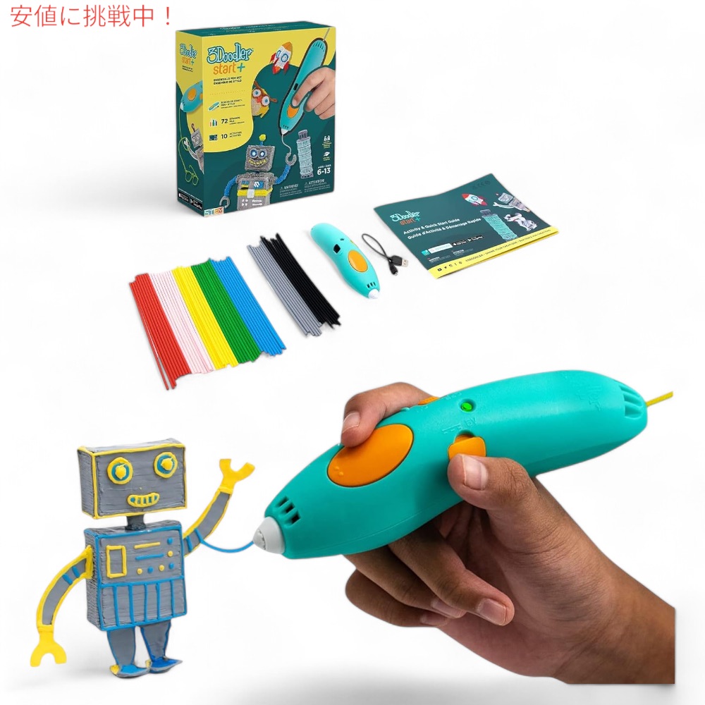 3Doodler Start+ 子供用 3Dペンセット 6歳以上 3Dアートペン|Founder
