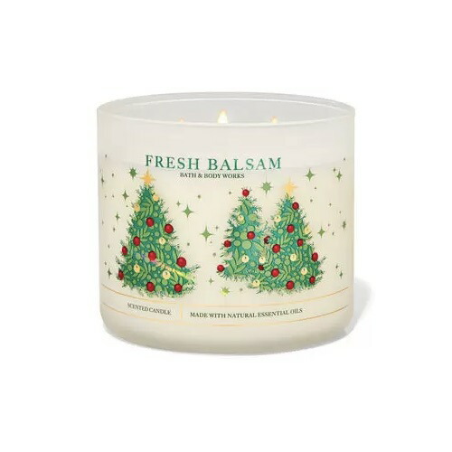 【楽天市場】Bath and Body Works 3Wick Candle FRESH BALSAM 14.5 oz / 411 g