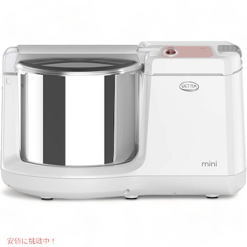 ULTRA Mini Table Top 1.25L Wet Grinder with Atta Kneader ウルトラ ミニ早見表いの一番 情の籠もった粉砕機 アッタニーダー付き添い人 1.25リッター [白いこと]