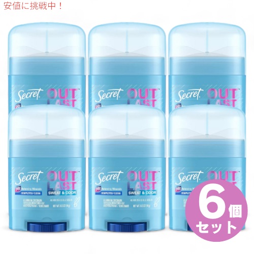 楽天市場】【6本セット】Secret Outlast Clear Gel [Completely Clean