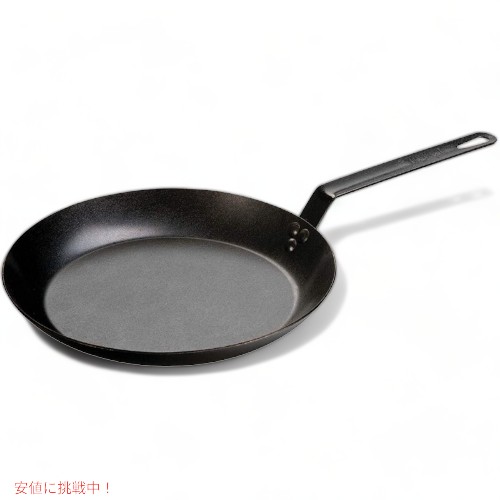ロッジ カーボンスチールスキレット 30.4センチ ブラック Lodge フライパン Founderがお届け! 9,270円