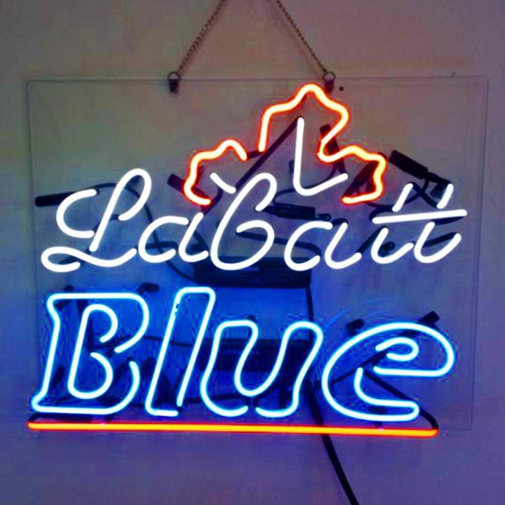 ラバット 灯し火顕われ Labatt 青み 麦酒 赤ちょうちん赤ちょうちん かざり付ける 壁 飾りつけ 瑠璃菅 Founderがお届け!