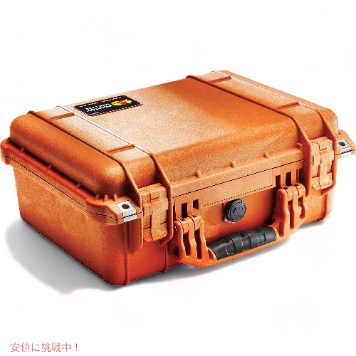 PELICAN ハードケース 1450 15L オレンジ 1450-000-150 Case With Foam Orange
