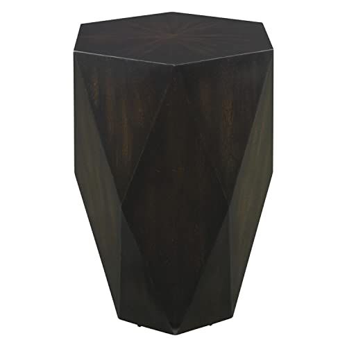 Uttermost フォルカーブラック木製サイドテーブル25492