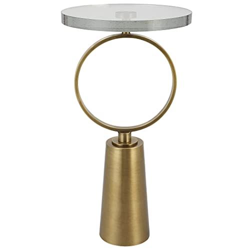 Uttermost リングレット鋼とガラスのアクセント表25178