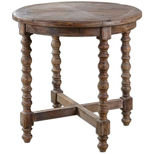 Uttermost サミュエル木製エンドテーブル、ブラウン｜Founder