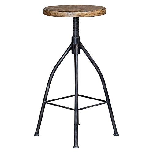 Uttermost 25429 Dalvin IndustrialAgedSteel調節する能力のあるな赤ちょうちんまたはカウンタ腰かけ