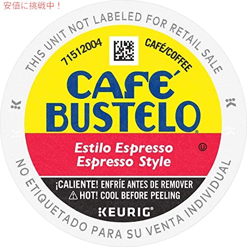 Caf? Bustelo エスプレッソ スタイル ダーク ロースト コーヒー 12 カウント (6 パック)