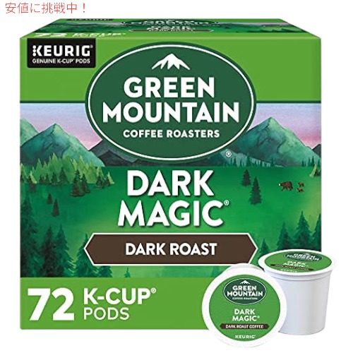 Green Mountain Coffee Roasters ダークマジック キューリグ Kカップポッド 72個 (12個入り x 6個パック)
