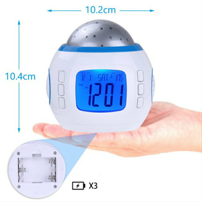 お取り寄せ 目覚まし時計 おしゃれ 大音量 子供 光 置時計 温度計 デジタル プラネタリウム 投影 時計 オルゴール 4way 目覚ましライト 置き時計 明かり 光る 多機能 入園 入学 祝い カレンダー 日付 こども 目覚し時計 起きれる かわいい 女の子 男の子 人気 ベル
