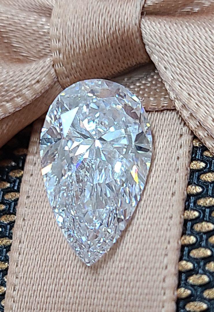 当店の記念日 ダイヤモンドルース D/IF ペアシェープ GIA - その他