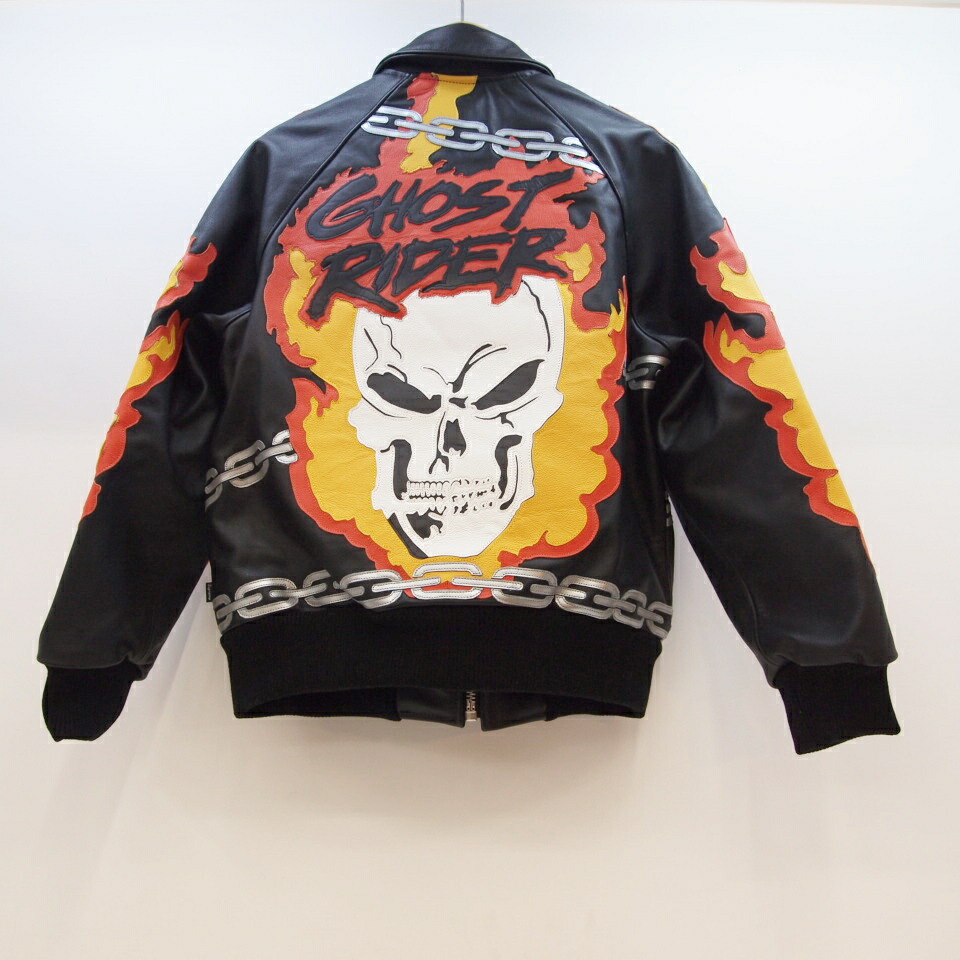 Supreme X Vanson Leather シュプリーム バンソン Ghost Rider Jacket Size S Color Black