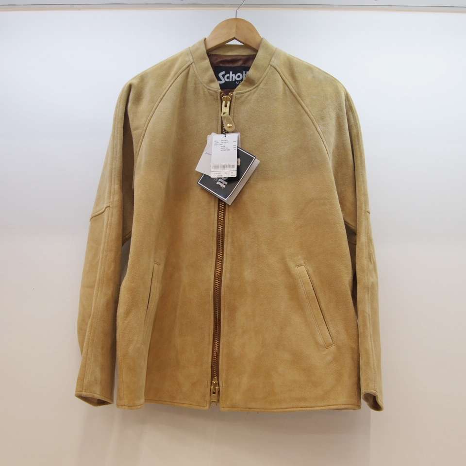 宅送 メンズファッション コート ジャケット Jacket Sport Suede ショット ジャーナルスタンダード Standard Schott Journal スエード 併売品 128 03 03os アメカジ 鈴鹿 カラー ベージュ 中古 128 サイズ 40 ジャケット スポーツ