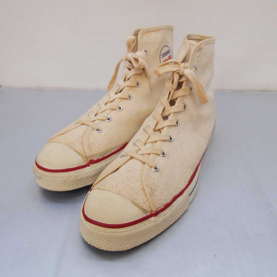 楽天市場 Converse コンバース 70 S Staff Shoe ハイカットスニーカー サイズ 13 31 5cm アウトソール 32 5cm カラー 生成り 中古 139 スニーカー 鈴鹿 併売品 139 0416 02os フーリエ 楽天市場店