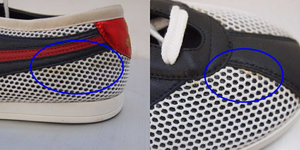 楽天市場 Gucci グッチ Falacer ファラサー スニーカー サイズ 7 アウトソール 28cm カラー ネイビー レッド 中古 148 Spブランド 鈴鹿 併売品 148 0422 08os フーリエ 楽天市場店