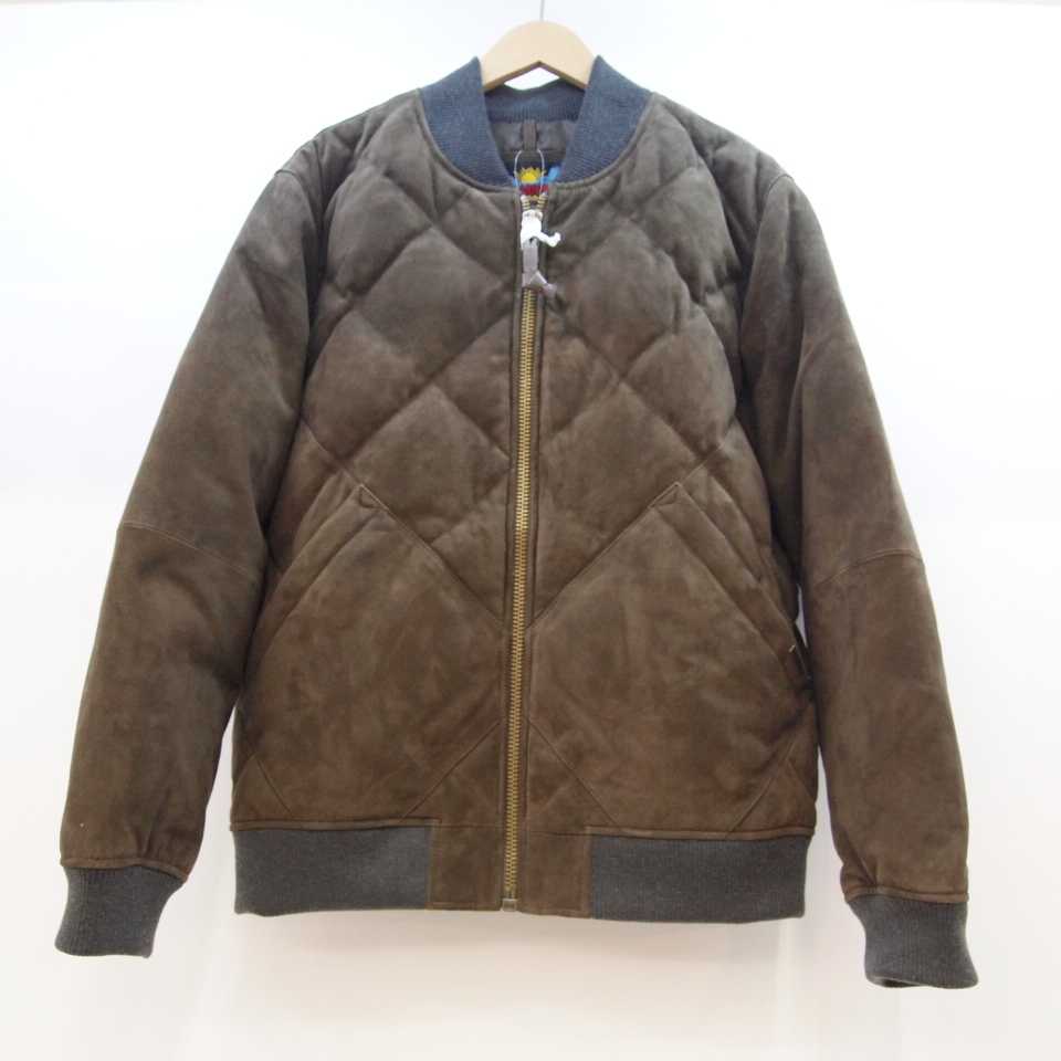 Eddie Bauer エディーバウアー スカイライナー スウェード 綿毛ジャケツ ヤッケ 9743 号数 L 趣 カーキ 中古 129 アウトドア 鈴鹿 併売自敬 129 0730 04os Olc54 Fr