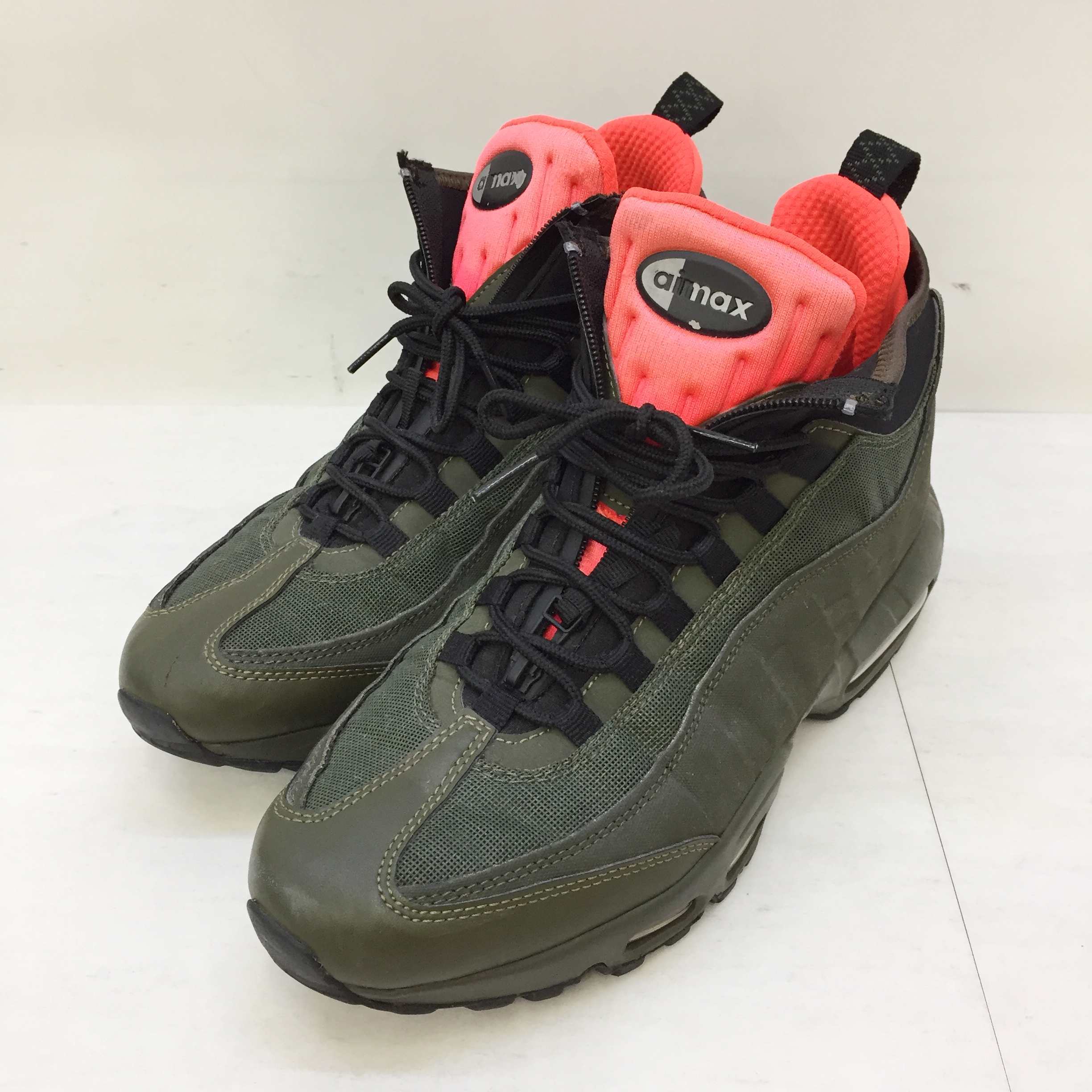 値引きする Nike ナイキ Air Max 95 Sneakerboot スニーカーブーツ 300 サイズ 8 5 26 5cm カラー カーキ ピンク 中古 139 スニーカー 鈴鹿 併売品 139 06os 驚きの安さ Appleusrbiji Rs