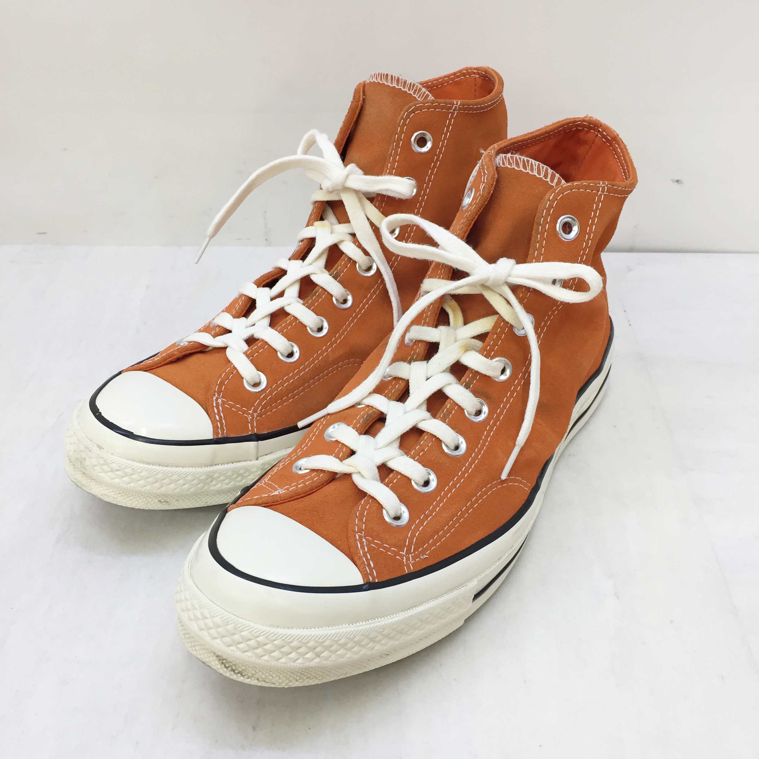 宅送 Converse コンバース Chuck 70 Hi チャックテイラー オールスター 70 ハイ オレンジスエード c サイズ 10 5 29cm カラー オレンジ 中古 139 スニーカー 鈴鹿 併売品 139 06os 新品即決 Sepolwan Lemdiklat Polri Go Id