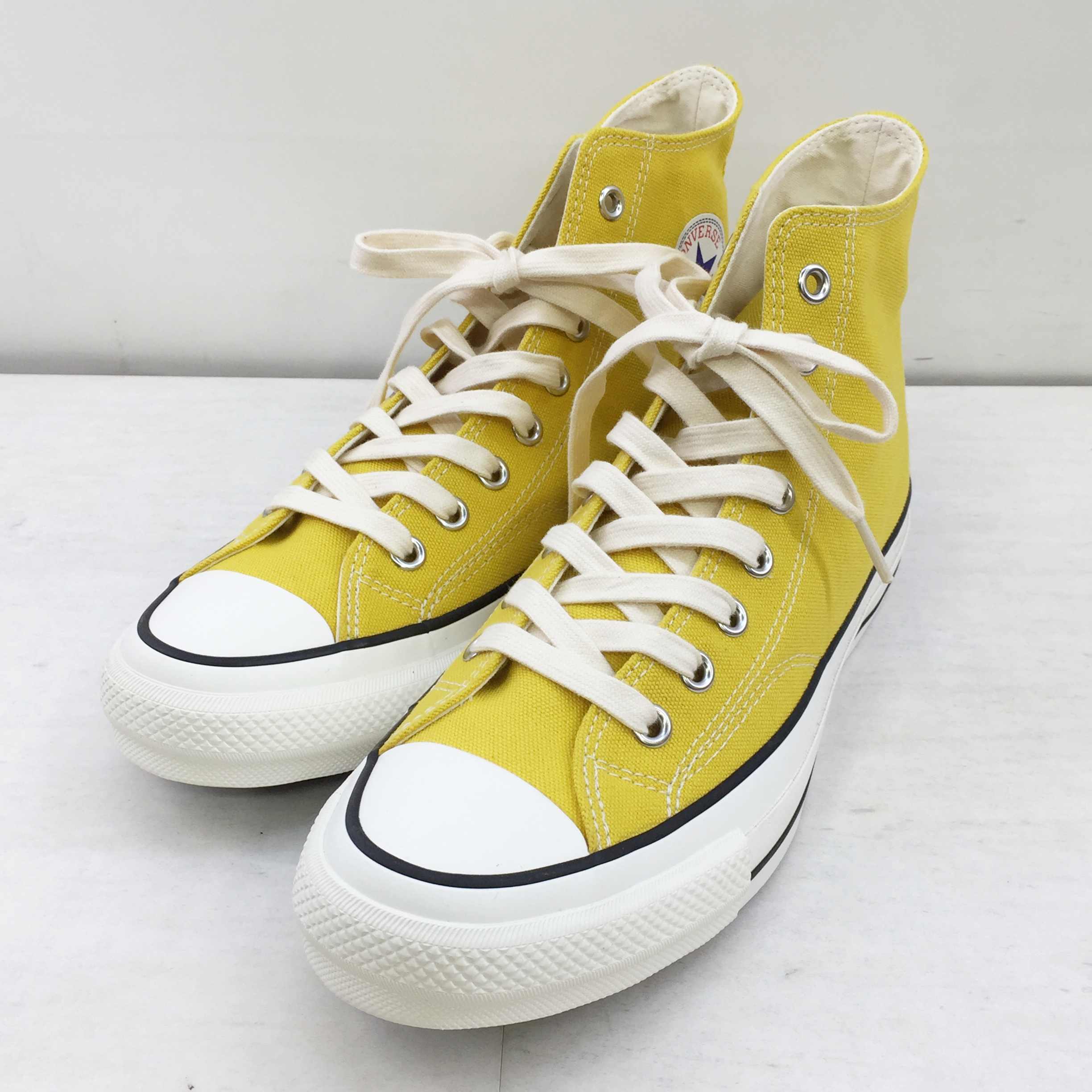 新素材新作 ハイ キャンバス チャックテイラー コンバース 1cl573 Hi Canvas Taylor Chuck Converse 併売品 139 04oh スニーカー 四日市 中古 139 29 0cm Us10 5 ビブラムソール Vibram Mustard Addict マスタード アディクト スニーカー