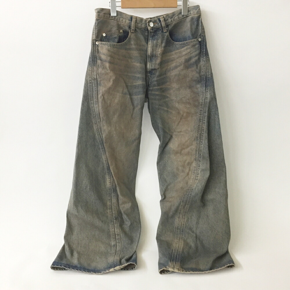 NVRFRGT(ネバーフォーゲット)3D TWISTED WIDE LEG JEANS 3Dツイステッドワイドレッグジーンズ NF251P14Aサイズ:2カラー:インディゴ【中古】【125 DM】【鈴鹿 併売】【125-260626-02OS】|フーリエ 店