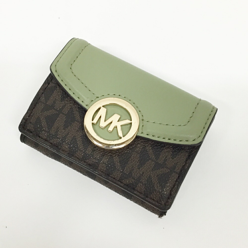 MICHAEL KORS 二つ折り財布 ミントグリーン MICHAEL KORS 二つ折り財布 ミントグリーン 小物
