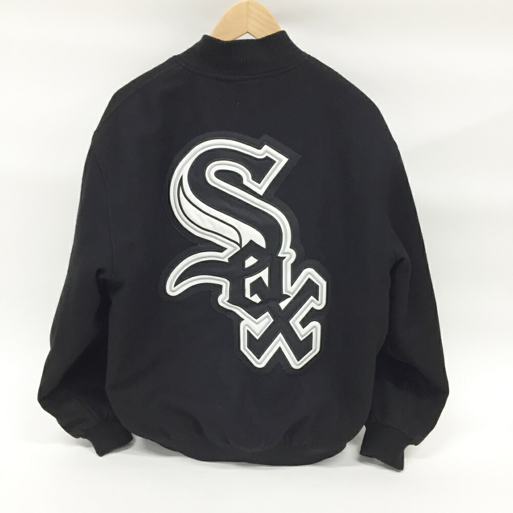 JH Design(ジェイエイチデザイン) WHITE SOX リバーシブルスタジャン サイズ：S カラー：ブラック 【中古】【128 アメカジ】 【鈴鹿 併売品】【128-250227-10OS】