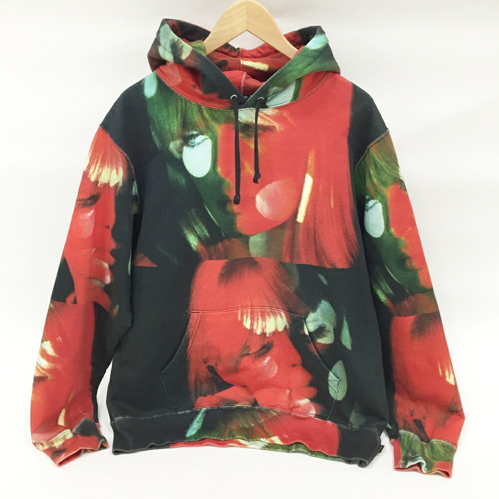 Supreme×The Velvet Underground(シュプリーム×ザ・ヴェルヴェット・アンダーグラウンド) Nico Hooded Sweatshirt ニコ スウェットパーカーサイズ:M カラー:レッド・ブラック【中古】【126 ストリート】【鈴鹿 併売品】【126-250227-11OS】|フーリエ 店