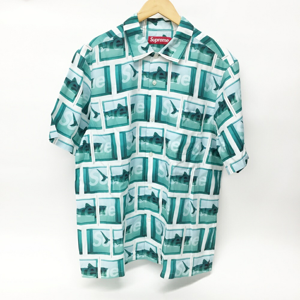 Supreme×Damien Hirst(シュプリーム×ダミアン・ハースト) S/S Shirt 半袖シャツ サイズ：M カラー：グリーン 【中古】【126 ストリート】 【鈴鹿 併売】【126-250609-04OS】