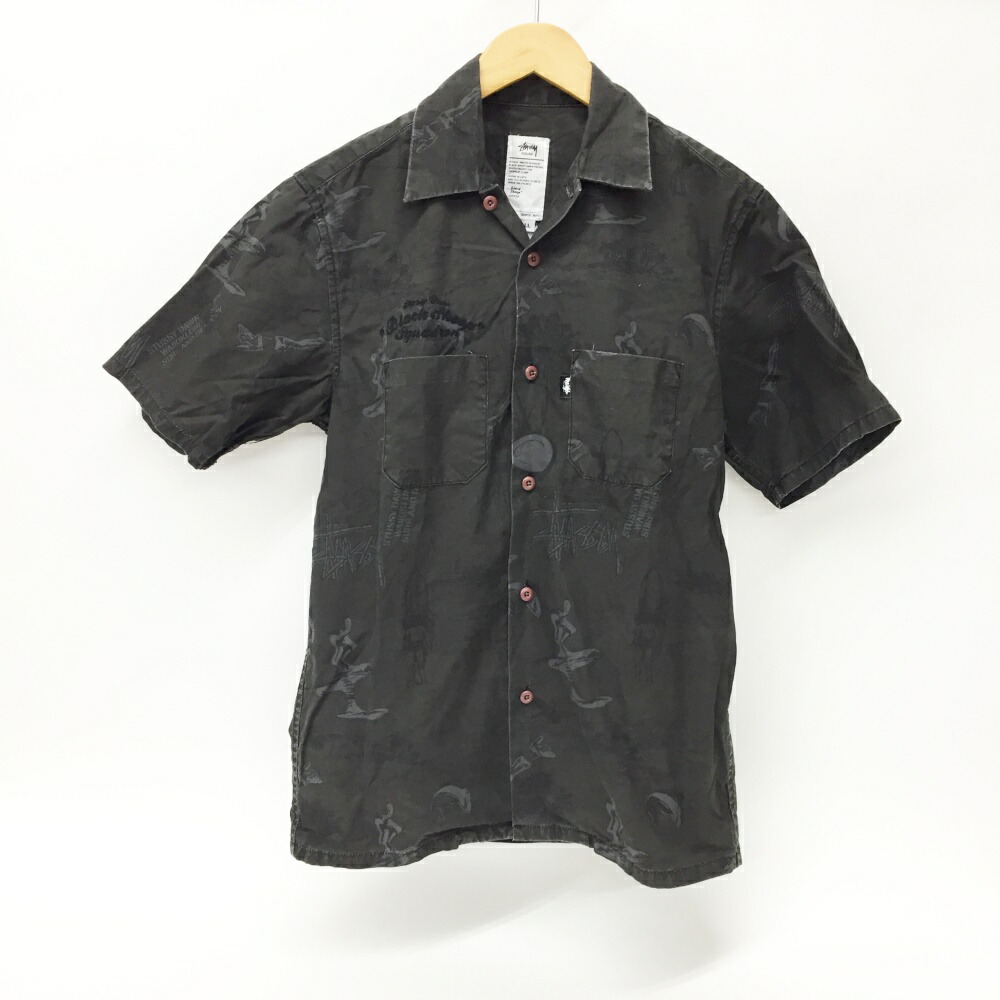 楽天市場】【中古】ステューシー STUSSY スカルパターンシャツ