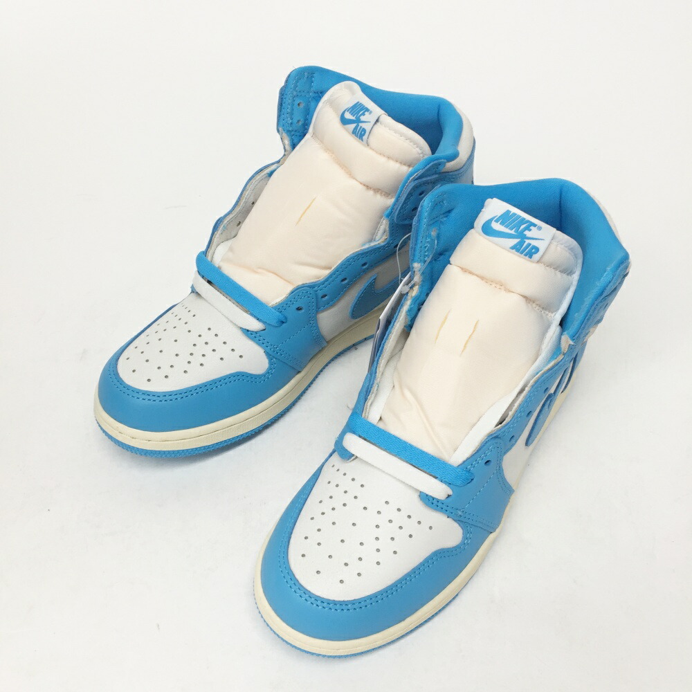NIKE(ナイキ) AIR JORDAN 1 RETRO HIGH OG GS エア ジョーダン 1 レトロ ハイ オリジナル グレードスクール FD1437-402 サイズ：7Y(25cm) カラー：ダークパウダーブルー/セイル 【中古】【139 スニーカー】 【鈴鹿 併売】【139-250812-09OS】