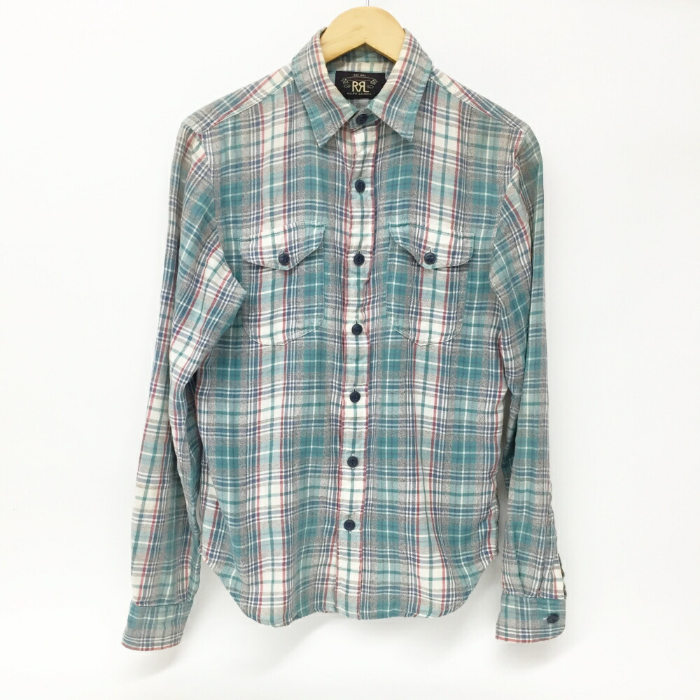 楽天市場】RRL ダブルアールエル L/S PLAID WORK SHIRTS 小紋柄