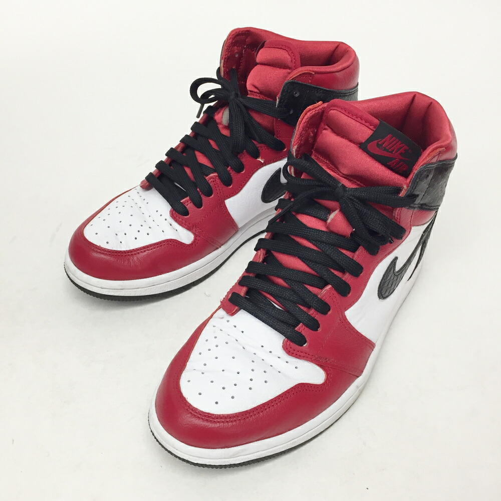 NIKE(ナイキ) WMNS AIR JORDAN 1 HIGH OG ウィメンズ エアジョーダン 1 ハイ OG CD0461-601 サイズ：ウィメンズ 9(26cm) カラー：ジムレッド/ブラック/ホワイト 【中古】【139 スニーカー】 【鈴鹿 併売】【139-250908-08OS】